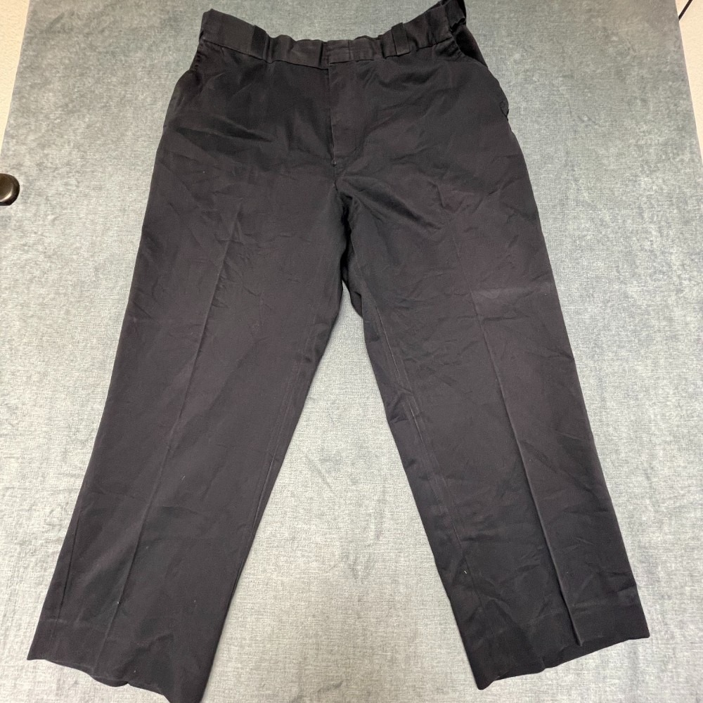 Tact Squad Uniform Pants Mens 42 Black Cotton Slash Pockets Outdoor Flat Front